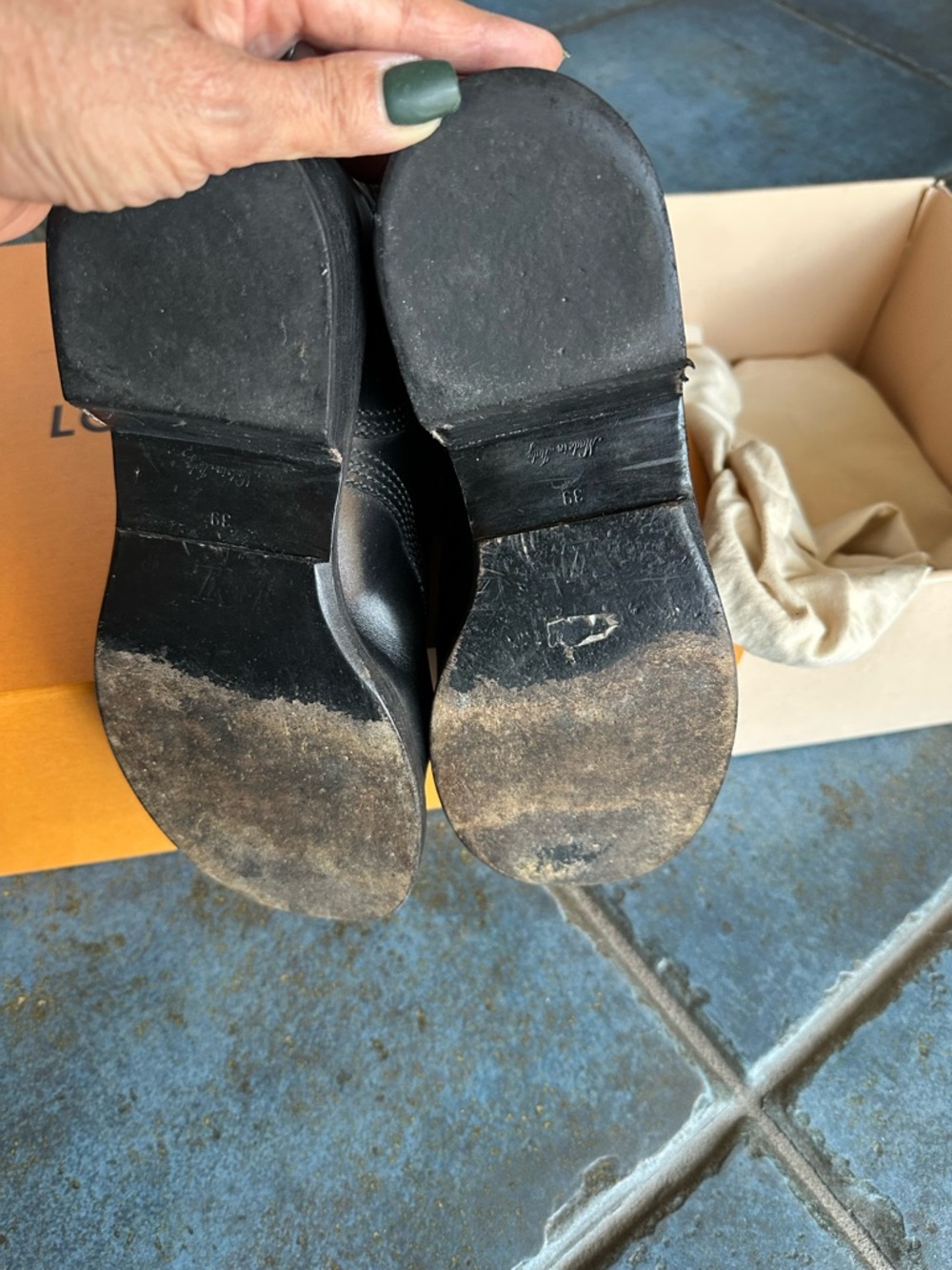 Louis Vuitton Black Combat Boots - Picture 5 of 5